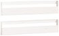 Nástěnné botníky 2 ks bílé 110 × 9 × 23 cm masivní akáciové dřevo - Botník