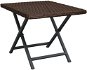 Skladací stolík hnedý 45 × 35 × 32 cm polyratan - Záhradný stôl
