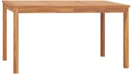 Shumee Zahradní jídelní stůl 140 × 80 × 77 cm masivní teakové dřevo - Zahradní stůl