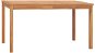 Shumee Zahradní jídelní stůl 140 × 80 × 77 cm masivní teakové dřevo - Zahradní stůl