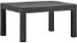 Shumee Záhradný stôl antracitový 58 × 58 × 41 cm PP ratan - Záhradný stôl