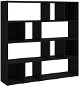 Regál SHUMEE knihovna / dělicí stěna, černá, 105 × 24 × 102 cm - Regál