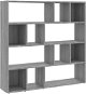 SHUMEE knihovna / dělicí stěna, šedá sonoma, 105 × 24 × 102 cm - Regál
