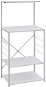 SHUMEE Skrinka na mikrovlnku, biela, 60 × 39,6 × 123 cm, kompozitné drevo - Regál