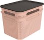 ROTHO Brisen set 2 x box + víko, 16 l růžový - Úložný box