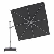 KNIRPS 320 × 320 cm - luxury swinging garden parasol with side bar Dark grey - Sun Umbrella