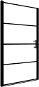 SHUMEE Sprchové dvere matné tvrdené sklo 100 × 178 cm čierne - Sprchové dvere