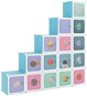 SHUMEE Dětská modulární skříň s 15 úložnými boxy modrá PP - Skříň