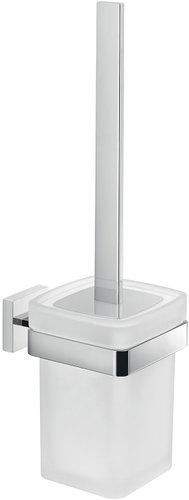 GEDY ELBA Wall-Mounted, Frosted Glass, Chrome A033313 - Toilet Brush - Main image