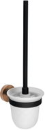 SAPHO LARISSA Wall-Mounted, Frosted Glass, Black/Copper WS008BC - Toilet Brush