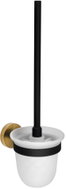 SAPHO LARISSA závěsná, mléčné sklo, černá/zlatá WS008BG - Toilet Brush