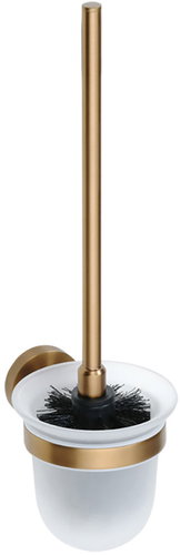 SAPHO X-ROUND COPPER Wall-Mounted, Frosted Glass, Copper XR303PG - Toilet Brush - Main image
