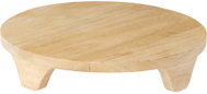 EH Excellent Houseware Wooden flower mat CON, mango wood, 27 cm - Flower Stand