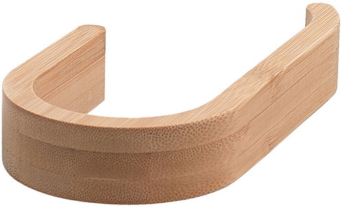 GEDY BAMBOOM Toilet Roll Holder, Bamboo, Brown HY24 - Toilet Paper Holder - Main image