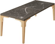 TecTake Foggia rattan table 196 × 87 × 76 cm, beige - Garden Table