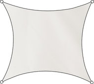LIVN Como Stínicí plachta obdéníková, bílá 3 × 4 m - Stínící plachta