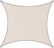 LIVN Livigno Stínicí plachta obdélníková, béžová 3,6 × 3,6 m - Stínící plachta