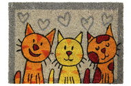 BO-MA Rohožka Kokos Tři kočky 40 × 60 cm - Rohožka