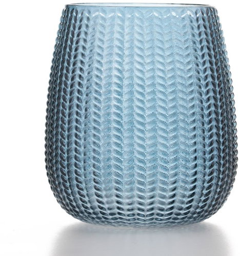 TEXTILOMANIE Sevilla skleněná váza modrá - Vase - Main image