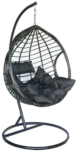 TEXTILOMANIE Hanging armchair Dominikana, black - Hanging Chair - Main image