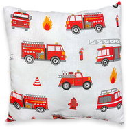 TEXTILOMANIE Dekorační polštářek Hasiči červený - Pillow