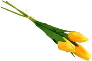 DOMMIO Svazek 3 ks tulipánů, žluté, 50 cm - Umělá květina