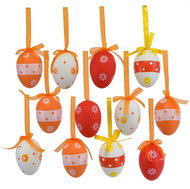 DOMMIO Easter eggs orange in bag 12 pcs, 6 × 4 cm - Easter Decoration