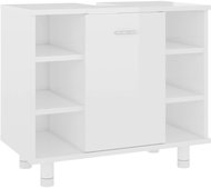 Shumee Koupelnová skříňka bílá vysoký lesk 60 × 32 × 53,5 cm - Koupelnová skříňka