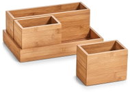 Zeller Organizér na drobnosti, bambusový, 4 ks - Makeup Organiser