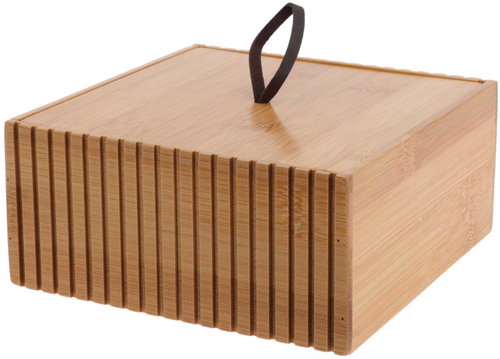 Bathroom Solutions Bambusový koupelnový organizér, 15 × 15 × 7 cm Main image Bathroom Solutions Bambusový koupelnový organizér, 15 × 15 × 7 cm - Makeup Organiser - Main image