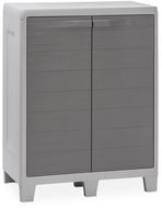 TOOMAX skříňka Woodys Low XL - světle šedá - Garden Storage Cabinet