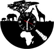 Clock LP vynil 30cm Safari - Wall Clock