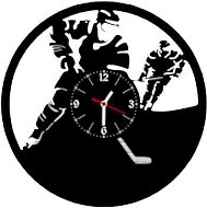 hodiny LP vynil 30cm Hokej - Nástěnné hodiny
