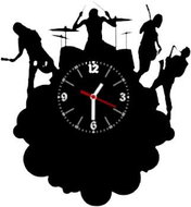 Clock LP vynil 30cm Group of musicians - Wall Clock