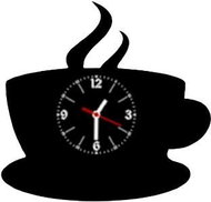 Clock LP vynil 30cm Cup - Wall Clock