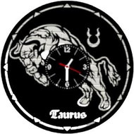 Clock LP vynil 30cm Sign of the Bull - Wall Clock