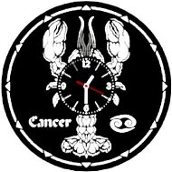 hodiny LP vynil 30cm Znamení Rak - Nástěnné hodiny