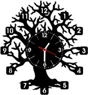 hodiny vynil strom bez listí - Nástěnné hodiny