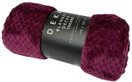 Home Elements Microflannel blanket 150 × 200 cm, burgundy with texture - Blanket
