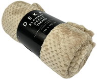Home Elements Microflannel blanket 150 × 200 cm, beige with texture - Blanket