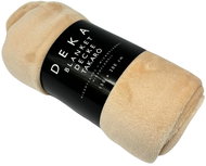 Home Elements Microflannel blanket 150 × 200 cm, warm beige - Blanket