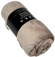 Home Elements Microflannel blanket 150 × 200 cm, brown-beige - Blanket