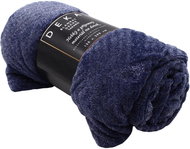 Home Elements Microflannel blanket 150 × 200 cm, blue with pattern - Blanket