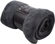 Home Elements Microflannel blanket 220 × 240 cm, grey with blue tint - Blanket