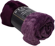 Home Elements Microflannel blanket 150 × 200 cm, deep pink with stripes - Blanket