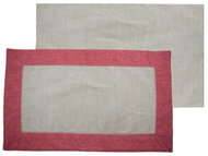 Home Elements Placemats beige and red, set of 4 - Placemat
