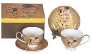 Home Elements, 2 pieces cup and saucer 250 ml, Klimt, Kiss gold - Cup