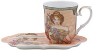 Home Elements porcelain mug 360 ml, with coaster, Mucha Jaro - Mug