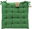 Quilted seat cushion 40 × 40 cm, solid colour, dark green