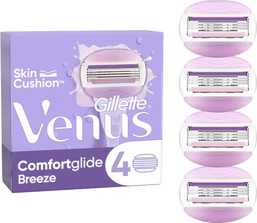 GILLETTE Venus, ComfortGlide Breeze, dámské náhradní hlavice, 4 ks - Dámské náhradní hlavice - Hlavní obrázek